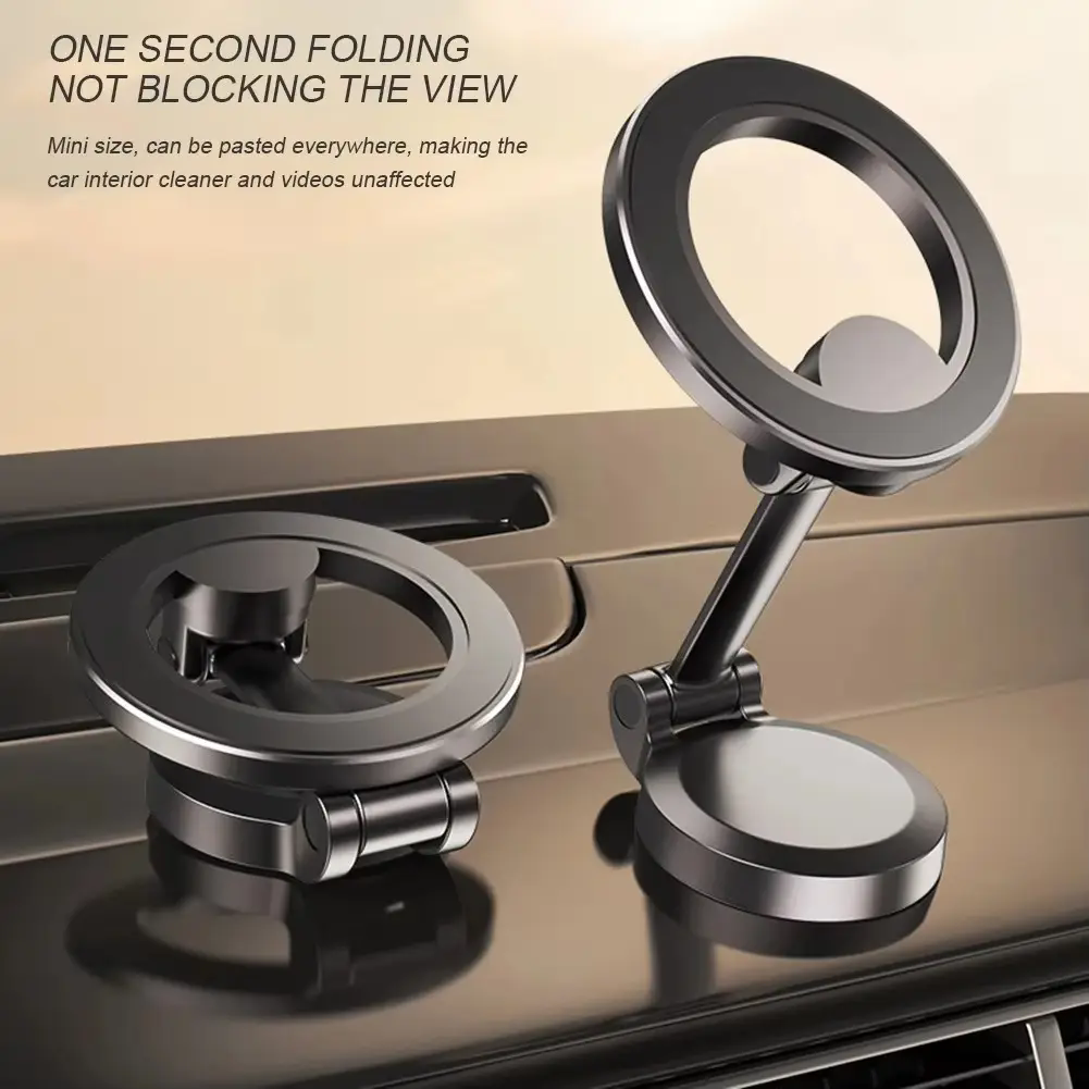 Universal Foldable Magnetic Car Phone Holder - Dashboard Windshield Mount - Autoline ATL-122